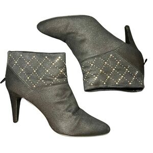 IMPO Black & Gold Studded Ankle Booties – Size 8.5M